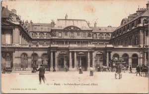 France Paris Le Palais Royal Vintage Postcard C218