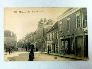 Romorantin Rue de Beauvais Street Scene France Vintage Postcard