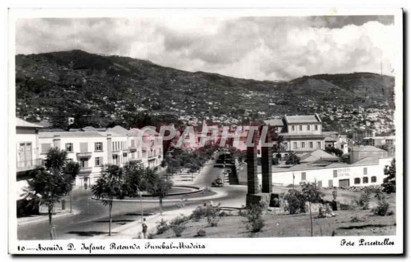  Vintage Postcard Avenida D Infante Portugal