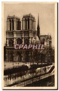 Paris - 4 - Notre Dame - Old Postcard