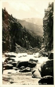 RPPC Postcard Stillwater River Montana  Park County MT