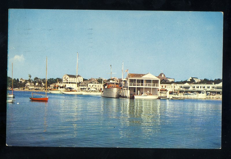 Watch Hill, Rhode Island/RI Postcard, Boats In Harbor, 1961!