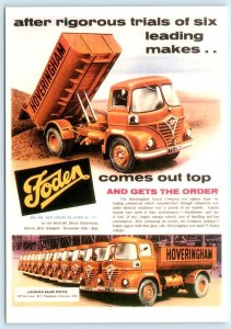 FODEN TIPPER Repro Advertising DUMP TRUCK Hoveringham UK 2005 ~ 4x6 Postcard