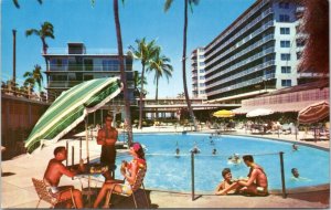 Postcard Hawaii - The Reef Hotel -Swimming Pool