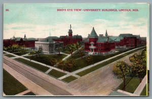 Postcard Lincoln NE c1910s Birds Eye View University Buildings UNL