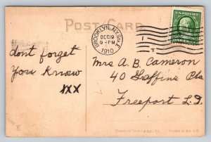 1910  Do Come Along With Me  Romantic Couple Love  Postcard