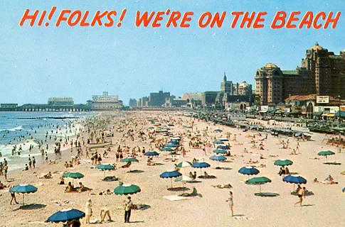 NJ - Atlantic City, Beach Scene