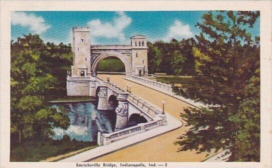 Emrichsville Bridge Indianapolis Indiana 1945