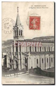 Old Postcard Mourillons L & # 39Eglise Saint Flavien