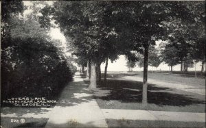 Glencoe Illinois IL Lover's Lane c1900s-20s Postcard