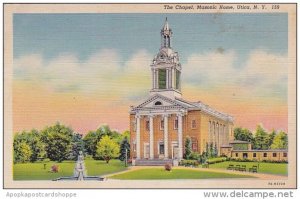 New York Utica The Chapel Masonic Home 1951