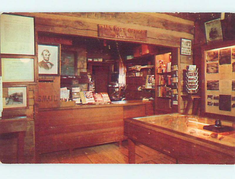 Pre-1980 POST OFFICE AT FIRST BERRY LINCOLN STORE New Salem Illinois IL hs0970