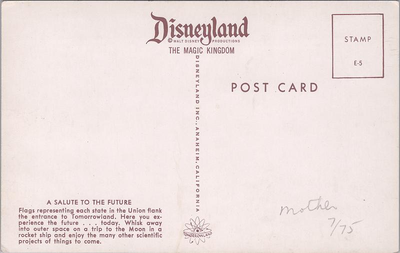 Disneyland, A Salute to the Future - Futureland