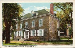 Old Fort Johnson Amsterdam NY New York Unused Vintage Postcard E42