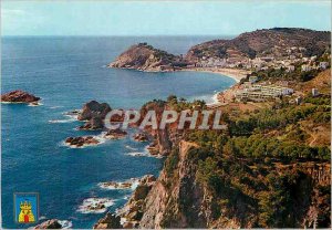 Postcard Modern Tossa de Mar Gerona Espana Panoramic view