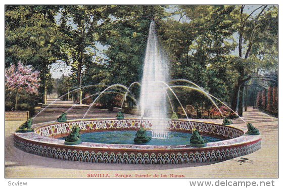 Sevilla. Parque. Fuente de las Ranas , Spain , 1900-10s