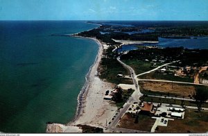 Florida Venice Aerial View Of Venice Beach 1962