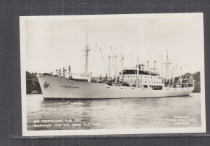 SWEDEN, SWEDISH ORIENT LINE,  MS VIKINGLAND  c1950 ppc., unused.