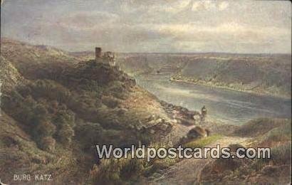 Burg Katz Swizerland 1927 Missing Stamp 