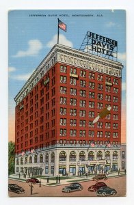 Postcard Jefferson Davis Hotel Montgomery AL Alabama Standard View Card 