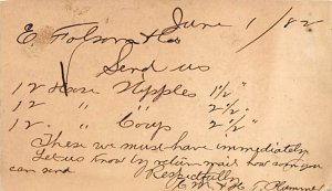 Postal Cards, Late 1800's Writing on Back 