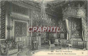 Old Postcard Palace of Fontainebleau Bedroom Marie Antoinette