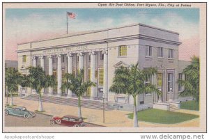 Florida Fort Myers Open air Post Office City Of Palms Curteich