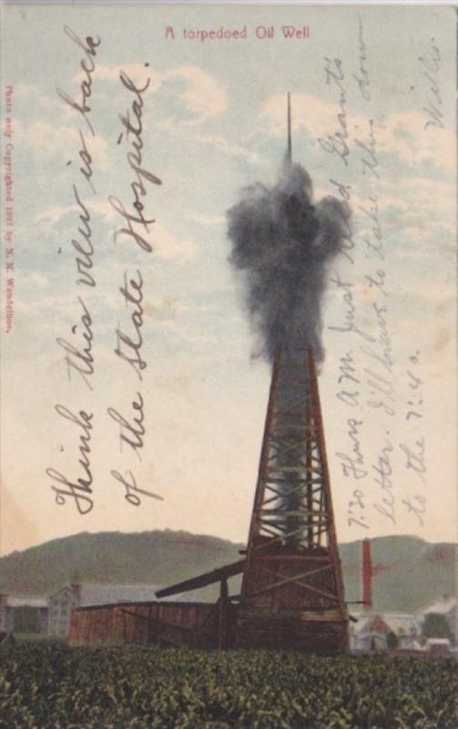 A Torpedoed Oil Well 1908