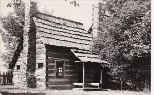 Ohio New Philadelphia Zeisberger Cabin Schoenbrunn Village Real Photo