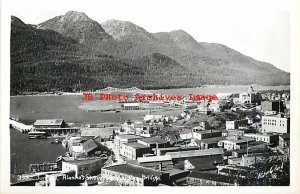 AK, Juneau, Alaska, RPPC, City Scene, Douglas Bridge, Winter & Pond Photo No 395