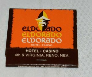 El Dorado Hotel and Casino Reno Nevada 30 Strike Matchbook