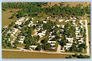1960 Lakeland Florida Postcard Scenic View Mobile Home Court Daughtery Road