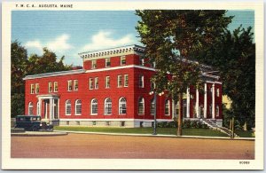 VINTAGE POSTCARD THE Y.M.C.A. BUILDING AT AUGUSTA MAINE c. 1930s