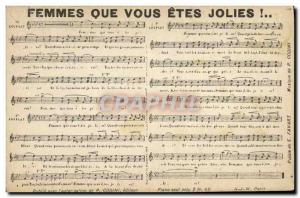 Old Postcard Women that you are pretty Favart Codini