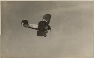 PC CHINA, HONGKONG, WARPLANE FLYING, Vintage REAL PHOTO Postcard (b33681)