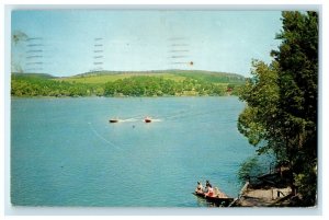 c1930's Greetings From Cobleskill New York NY Water Sports Vintage Postcard