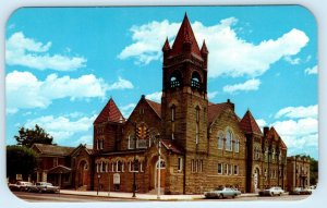 PERU, Indiana IN ~ FIRST BAPTIST CHURCH Miami County 1965  Postcard