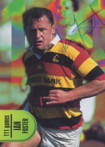 Ian Foster Walkato New Zealand Rugby Hand Signed Card Photo