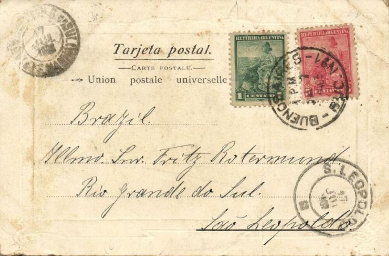 argentina, SAN FERNANDO, Estacion F.C.B.A. y R., Railway Station, Train (1903)