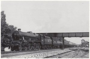 Wilmslow Engine 45566 Train Queensland Leaving Wilmslow Station 1949 Postcard