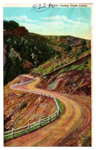 Vintage 1940s Postcard Turkey Creek Canyon Colorado