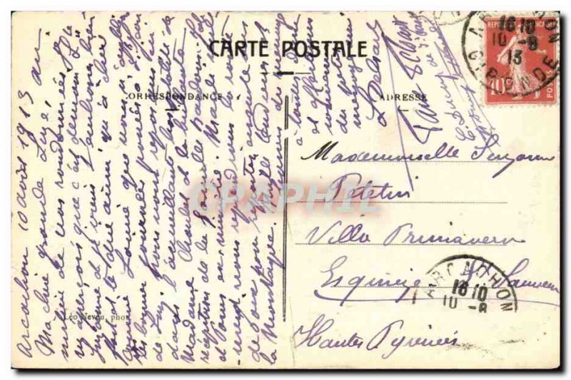 Arcachon Old Postcard Road cornice