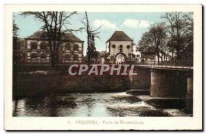 Old Postcard Haguenau Wissembourg Gate