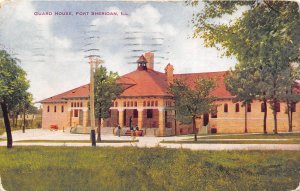 Fort Sheridan Illinois 1909 Postcard Guard House