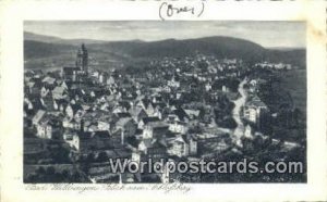 Blick vom Schlopberg Bad Wildungen Germany Writing on back 