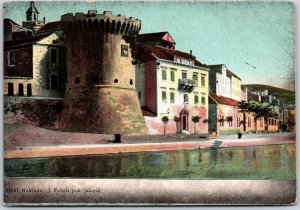 Naklada J. Fabris Pok Jajova Residences Building Structure Antique Postcard