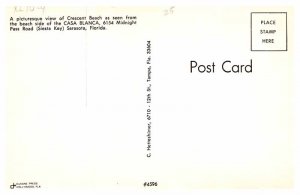 Postcard BEACH SCENE Sarasota Florida FL AU4401