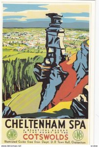 GWR & LMS Railroad Poster art , 40-50s ; Cheltenham Spa