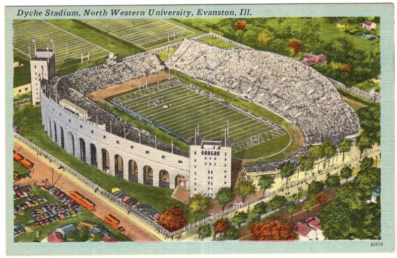 Evanston, Ill, Dyche Stadium, North Western University