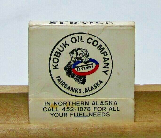 Kobuk Oil Company Fairbanks Alaska Vintage Matchbook Cover 